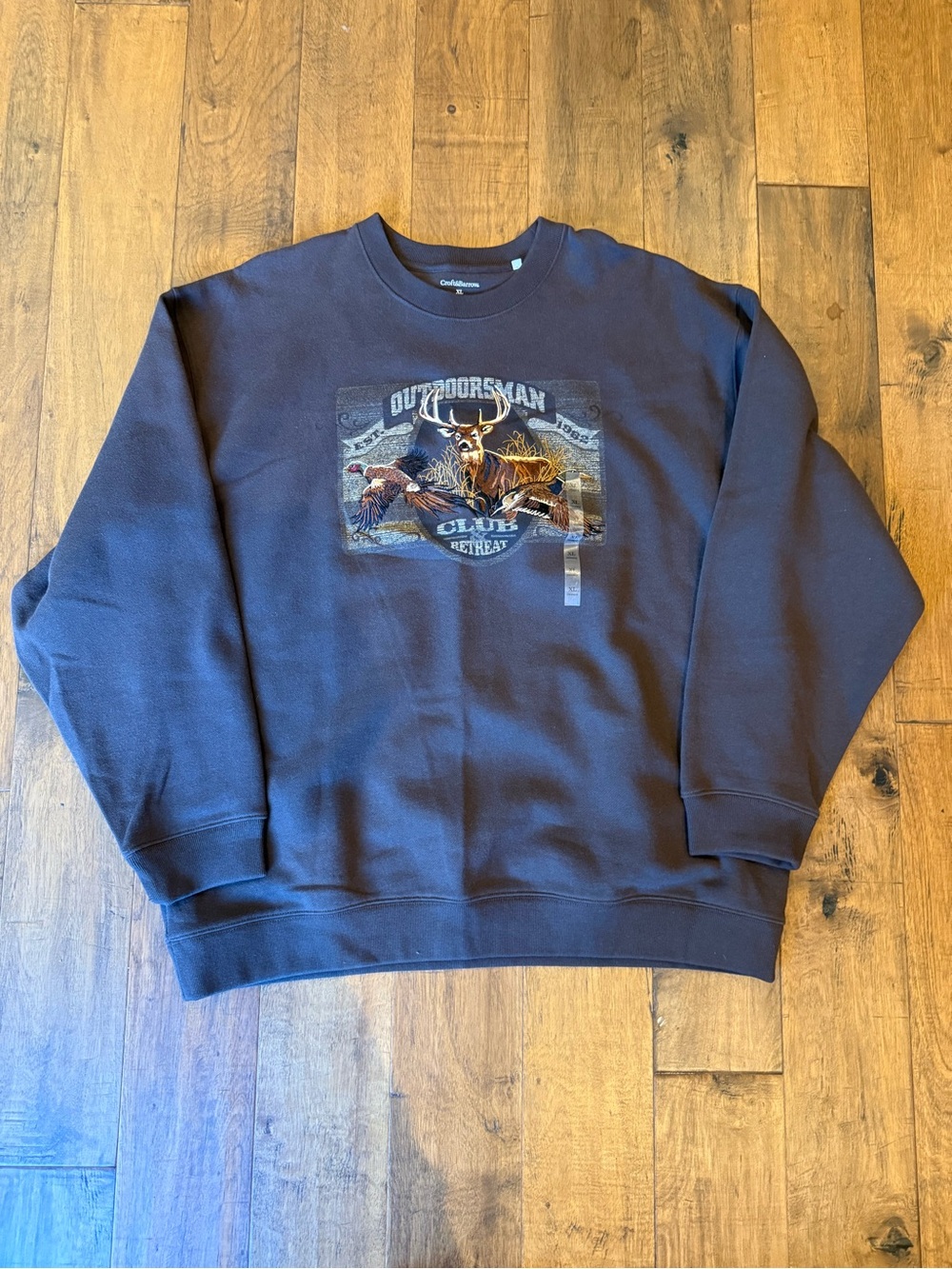 croft & barrow Outdoorsman Graphic Crewneck